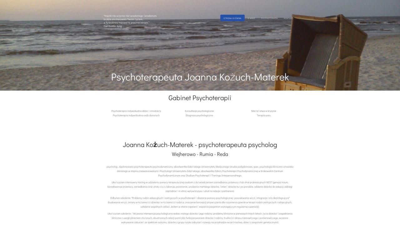 Psychoterapeuta Joanna Kożuch-Materek